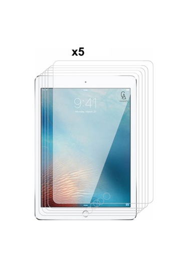 Apple Uyumlu iPad  5.nesil 9.7 İnç 2017 A1822-a1823 İle Temperli Kırılmaz Cam Ekran Koruyucu 5 Adet