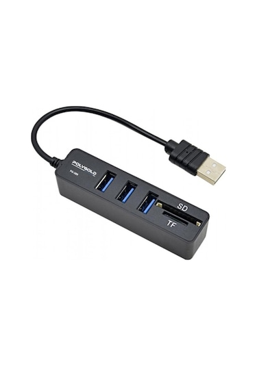 Polygold Pg 289 Usb 3.0 Çoklayıcı 3 Port 1 Tb Usb Hub Sd/Tf Giriş