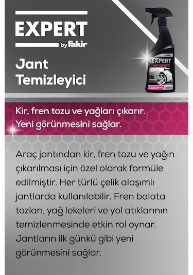 Expert by Fakir Jant Temizleyici ve Parlatıcı Sprey 750 ML