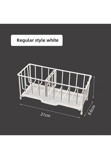 Teltree 304 Paslanmaz Çelik Mutfak Organizer: Sünger, Çelik Top Ve Deterjan İçin Suda Kaldıran, Sıvı Akışlı Tezgah Üstü Depolama Rafı Beyaz Diğer