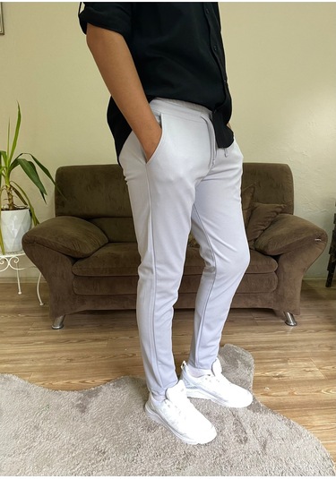 Tuba Toptaş Jogger Pantolon Gri