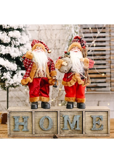 Geeroyoo Yılbaşı Dekorasyonu: Ayakta Şapkalı Noel Baba Figürü, Pratik Ve Dayanıklı