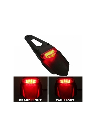 Pazly Evrensel Off-road Araç Ve Motosiklet Çamurluğu Led Arka Işıklı, Güçlü Yansıtma Destekli