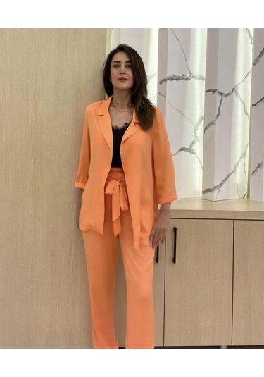 Blazer Viskon Ceket Turuncu - 36 Turuncu