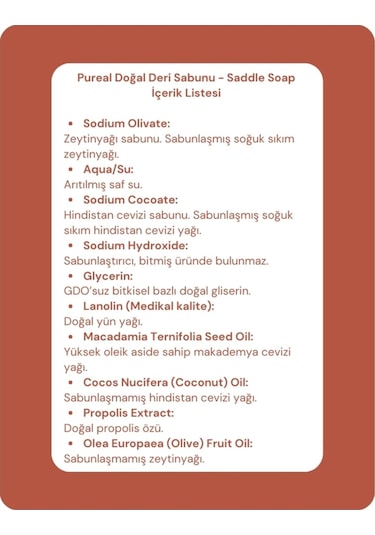 Pureal Doğal Deri Ayakkabı Temizleme Sabunu Diğer