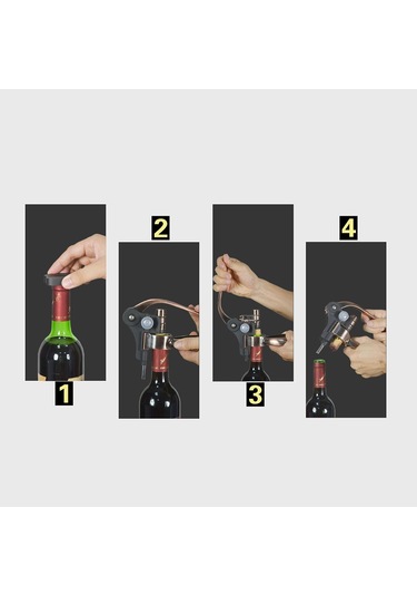 Sones Çinko Alaşımı + Abs Malzeme Retro Tavşan Şeklinde Şişe Açacağı Tirbuşon Porto Şarabı Şişe Açacağı, Boyut: 18 X 14,5 X 4,7 Cm Diğer