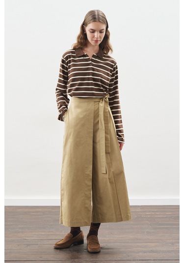 Etek Görünümlü Pantolon Kamel Kamel