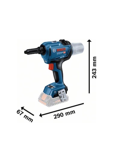 Bosch Grg 18v-16 C 2x4 ah Akülü Perçin Tabancası - 06019K5001