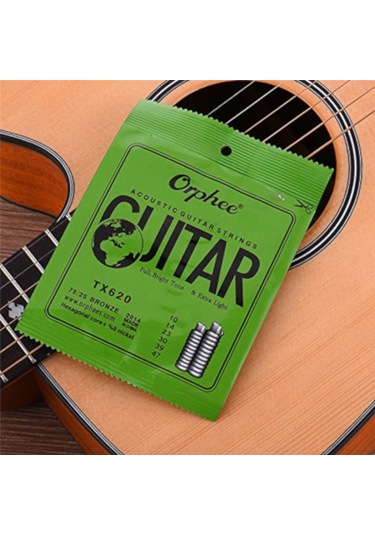 Orphee Tx620 Model 10-47 Akustik Gitar Tel Seti-Pena
