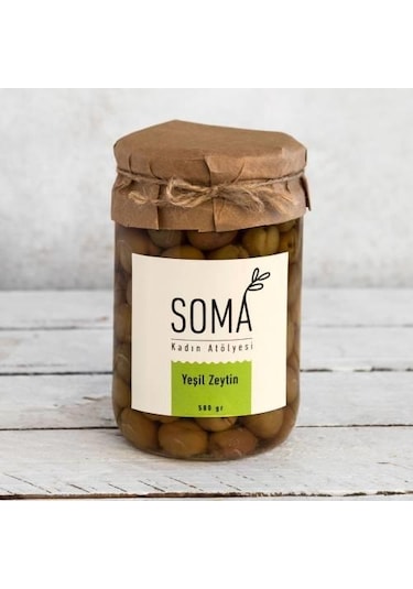 Yeşil Zeytin Boyasız Katkısız 500gr-2650
