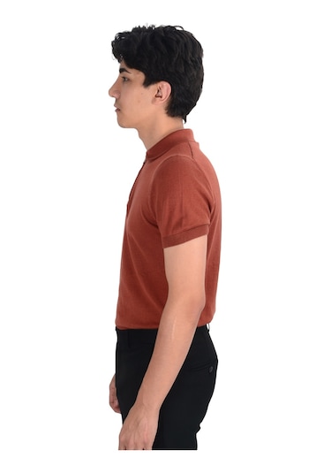 Cengiz İnler Yarım Fermuarlı Merserize Erkek Triko T-shirt 001