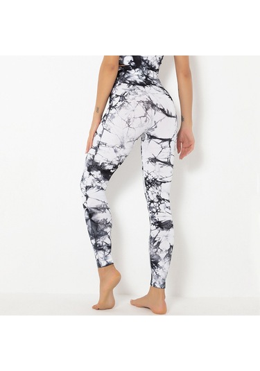 Skycity Yüksek Bel Desenli Yoga Pantolonu: Rahat Spor Giyim, Hareket Özgürlüğü Ve Şık Tasarım Siyah Olan Siyah