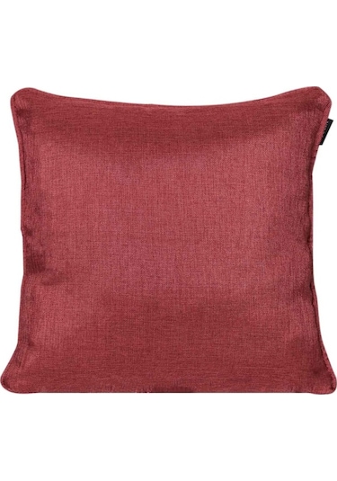 2'lı Hasır Dokulu Fitilli Çift Taraflı Kırlent Kılıfı Kırmızı-2063 - Kırmızı