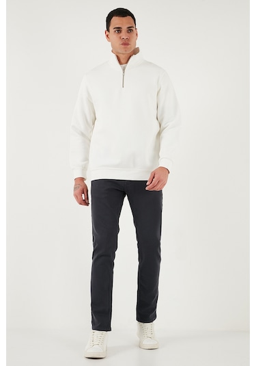 Buratti Pamuklu Regular Fit Normal Bel Boru Paça Jeans Erkek Kot Pantolon 2211C40Parma Antrasit