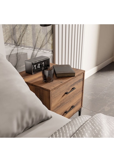 3670 Zen 2 Çekmeceli Ayaklı Komodin Hat Rengi