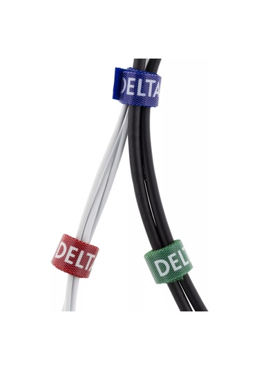 Deltaco Kablo Ayırma Kiti, Farklı Renklerde Velcro, 5'li Paket Cm01