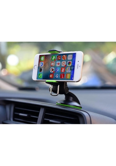 Araç Içi Telefon Tutucu-Diamond Jel Vantuz Torpido Araç Tutacağı-Siyah