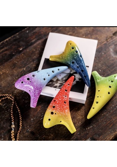 Hermann Mayer Pro Ocarina 12 Ses Bordo Mavi