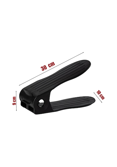 Porsima Org-201 10li Ayakkabı Rampası Dolap İçi Düzenleyici Siyah