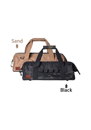 Kamp Alet Çantası Büyük Kapasiteli Geniş Ağızlı Saklama,siyah Siyah