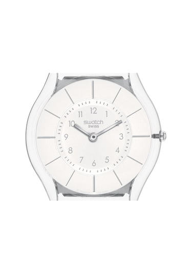 Ss08k102-s14 Swatch White Classiness Kadın Kol Saati Ss08k102-s14 Şeffaf