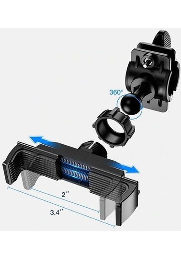 Zhltools 360 Dönerli Universal Bisiklet Telefon Tutucu