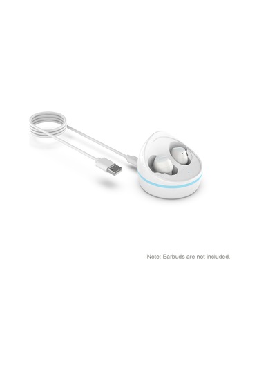 Konesam Galaxy Buds İçin Type-c Arayüzlü Kablolu Şarj Docksı - Beyaz 5v 0.2a Çıkış, Pc Malzeme