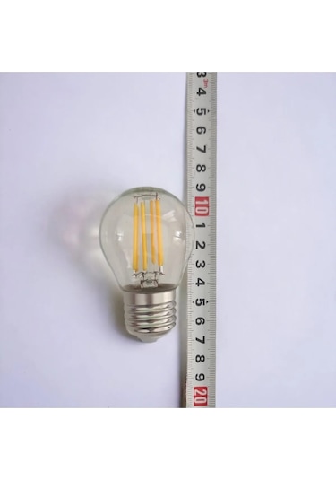 Dimmerli G45 4 Watt Şeffaf Cam Günışığı Işık Led Dekoratif Rustik