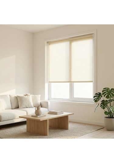 Koçtaş Basic Stor Perde Eko Bej 120 x 200