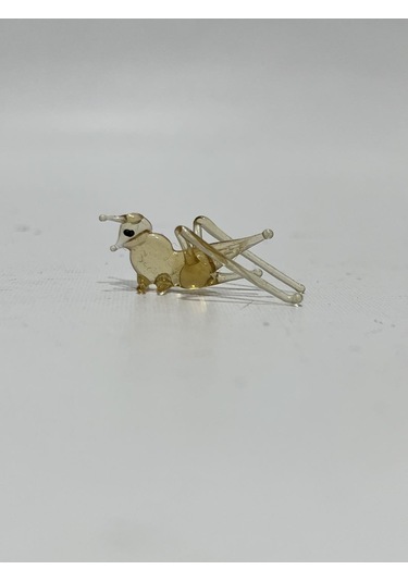 El Yapımı Mini Murano Cam Çekirge Biblo A165-10