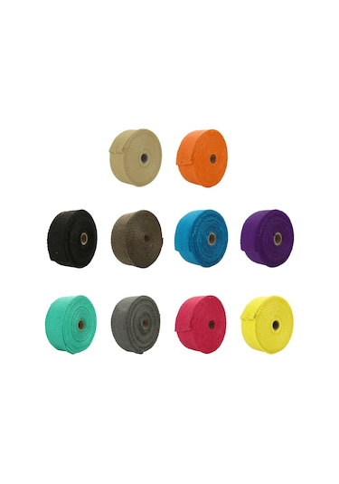 Suofeng "yüksek Isı Dayanımlı Fiberglass Egzoz Sargısı - 900 C'ye Kadar Koruma 5m, Renk Seçenekli "