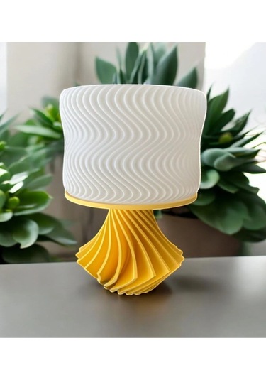 Elegance Tasarım 3d , Ev Dekorasyon , Bohem , Vintage , Dekoratif Abajur - Sarı Çok Renkli