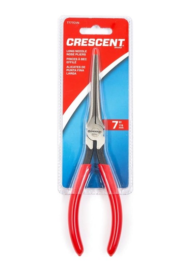 7 'uzun İğne Burun Katı Eklem Pensesi - 7777cvnn, Kırmızı