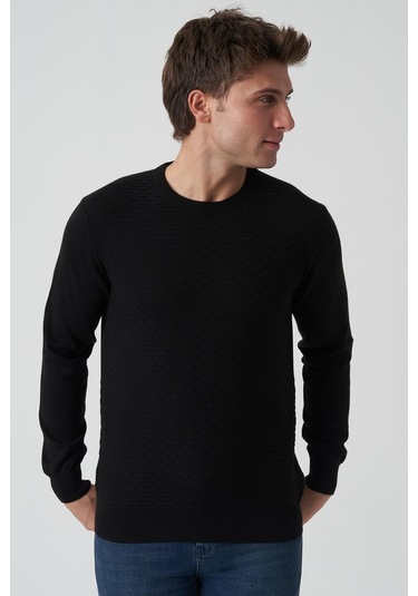 White Stone Alcácer Do Sal 4035 0 Yaka Pamuklu Triko Siyah Siyah