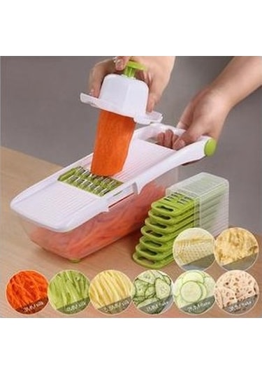 Likeable Sebze Kesici Mandoline Dilimleme Işlevli Mutfak Aksesuarları Sarımsak Basın 8 Adet Paslanmaz Çelik Değiştirilebilir Bıçaklar Manuel Dilimleyiciler Yeşil Likeable Sebze Kesici Mandoline Dilimleme Işlevli Mutfak Aksesuarları Sarımsak Basın 8 Adet Paslanmaz Çelik Değiştirilebilir Bıçaklar Manuel Dilimleyiciler Yeşil