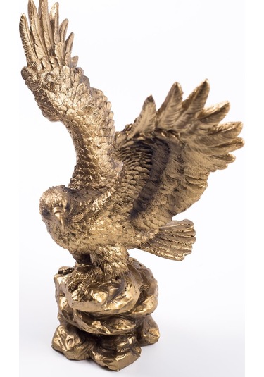 20 cm Yüksekliğinde Altın Rengi Kartal Biblosu