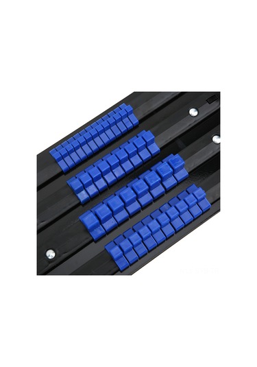 Symbee Çelik Soket Rafı, 80 Adet Çift 1/4", 3/8", 1/2" İle Sağlam Saklama, Taşıma Kolaylığı Ve Dayanıklılık