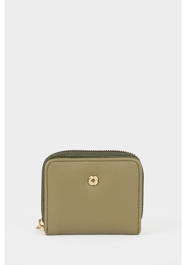 Defacto Kadın Suni Deri Cüzdan F6796axnskh104 Haki-kh104