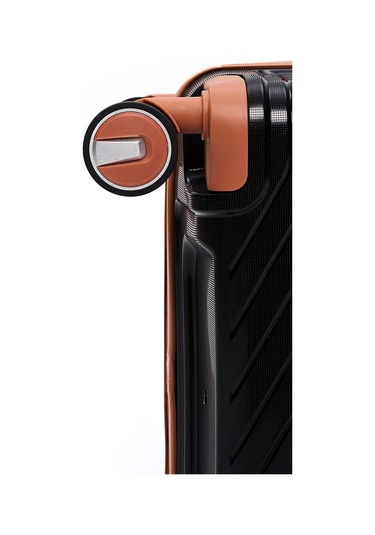 Elatae Exclusive Pro Polipropilen Kırılmaz 3'lü Valiz Seti Büyük - Kabin Boy Ve Makyaj Çantası Siyah - Camel 5239