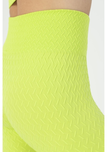 Maraton Active Slimfit Kadın Koşu Neon Yeşil Tayt 812093 Neon Yeşil
