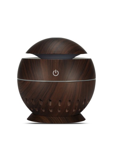 Usb Ultrasonik Nüfuz Edici, 130ml Hacimli, 35db Sessiz, Ev/ofis/araç Kullanıma Uygun, Koyu Ağaç Desenli, Tabanlı Mini Nemlendirici - Diğer