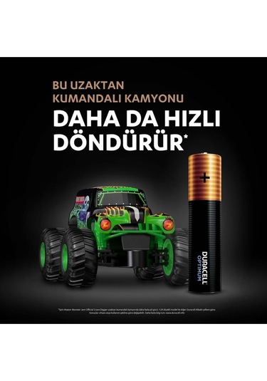 Duracell Optimum LR03/MN2400 1.5 V Alkalin AAA İnce Kalem Pil 16’lı