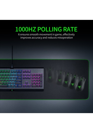 Springsun Razer Deathadder Essential 6400dpı 5 Programlanabilir Düğmeli Ergonomik Oyuncu Faresi 2021 Model DeathAdder
