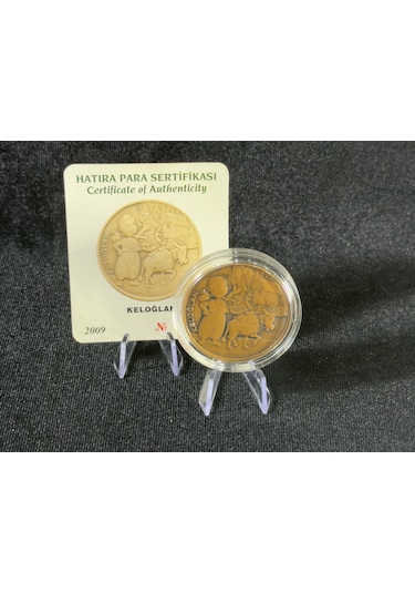 Darphane 2009 Keloğlan Bronz Okside Hatıra Sikke Çil Kapsül İçinde Sertifikalı
