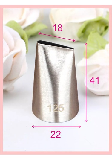 Bonbon Papatya Gülü Yaprağı Şeklinde 125 Pipet Şekillendirici 233699278 Gri