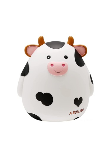 H&w İnek Domuz Kumbara, Çocuklar İçin Kırılmaz Madeni Para Kutusu, Erkekler Ve Kızlar İçin Sevimli Hayvan Para Bankası, Para Tasarruf Kutuları Beyaz