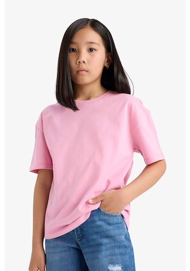 Defacto Kız Çocuk Relax Fit Bisiklet Yaka Sırt Baskılı Kısa Kollu Tişört E0353a825smpn666 Pembe Defacto Kız Çocuk Relax Fit Bisiklet Yaka Sırt Baskılı Kısa Kollu Tişört E0353a825smpn666 Pembe