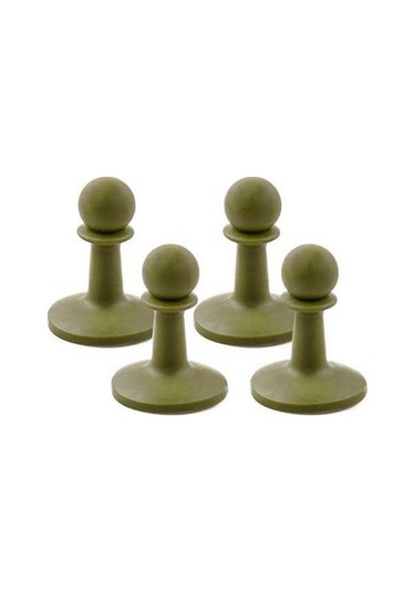 Pazly Yıldırım Koruyucu Çadır Direği Kapağı - 4'lü Set, Rüzgar Ve Statik Elektrik Koruma Haki Haki