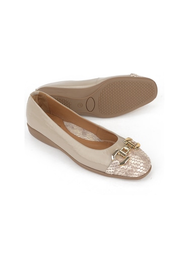 Ziya, Kadın Hakiki Deri Babet 1531050z26142208k Vizon 1531050z26142208k 310 VIZON