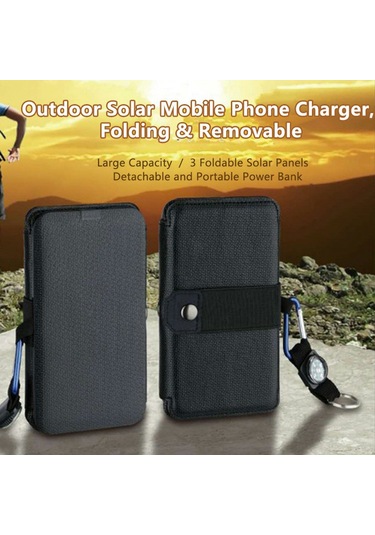 Butu N10 7.5W Katlanabilir Güneş Paneli Taşınabilir Şarj Cihazı